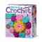 4M: Easy-To-Do Crochet - DIY Knitting Craft Kit, Learn 3 Yarn Work Projects, Create Coasters-Mini Bag-Placemat, All-In-1 Set, Beginners & Kids Ages 8+